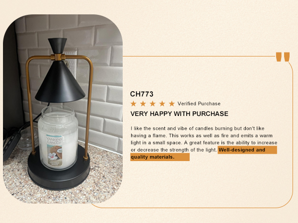 candle warmer with timer