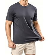 Dry Fit Shirts for Men Athletic Mesh Short Sleeve Workout Lightweight Tees | ADOREJOY Lightweight...