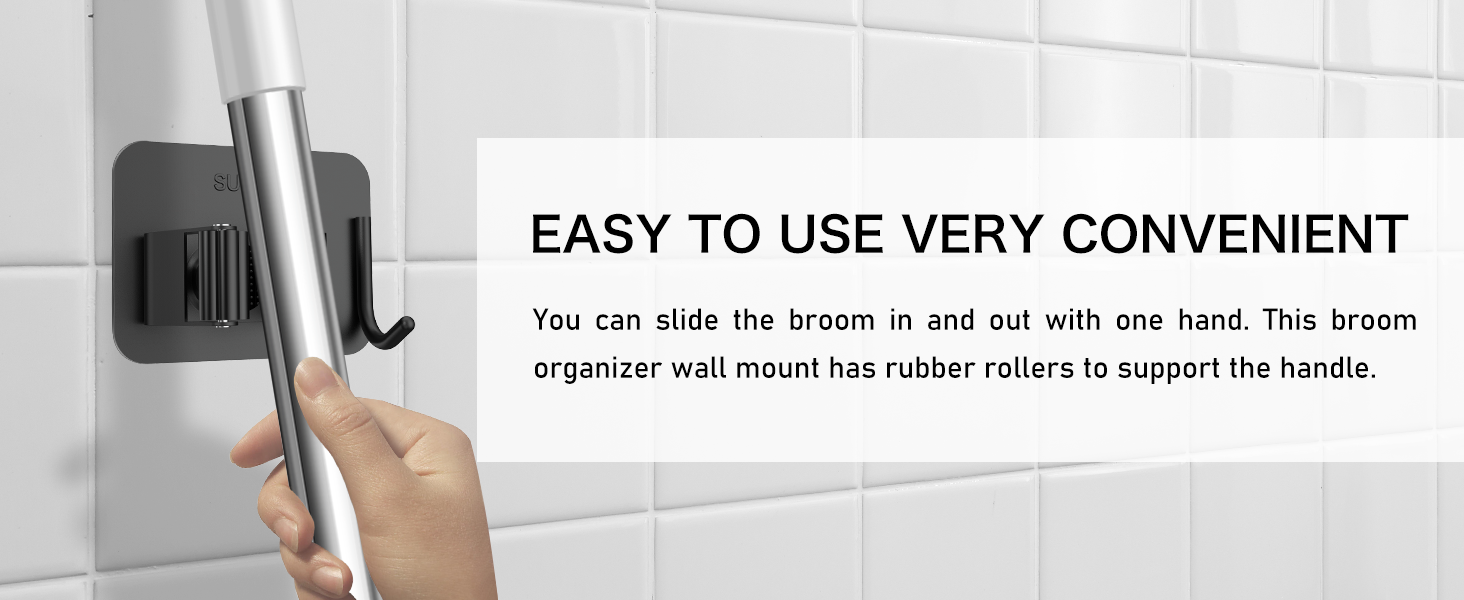 Broom Holder Wall Mount