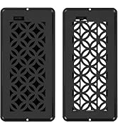 2 Pack Floor Vent Covers, Floor Register 4x10, Adjustable Decorative Vent Covers for Home Floor C...