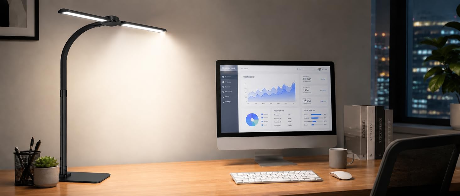 Kary LED Desk Lamp with Base