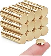 SMARTAKE 120 Pcs Refrigerator Magnets, 10x2.6mm Small Round Fridge Magnets, Multi-Use Premium Neo...