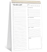 to Do List Notepad, 120 Pages 8.5x11" to Do List Notebook Undated Daily Planner Notepad with Task...