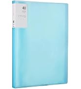 M&G 40 Pocket Binder with Plastic Sleeves 9.2x12", A4 Portfolio Folder with Clear Sheet Protector...