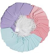 Uniclife 200 Pcs Price Tags with String Attached 1.76 Inch Writable Colored Hang Tag String Tags ...