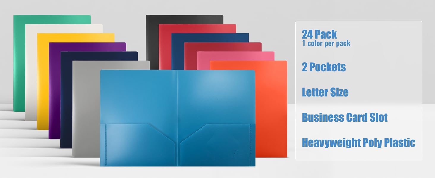 2-Pocket Poly Folders
