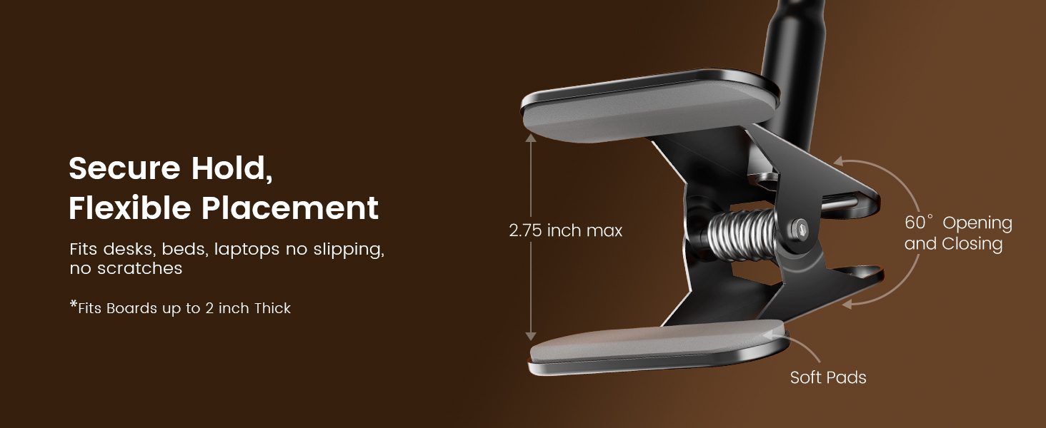 Glocusent clip on Light with Secure Hold,Flexible Placement