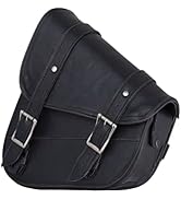 GARGOYLE BELLS Motorcycle Saddle Bags Leather Motorcycle Luggage Bag For Softails Sportsters and ...
