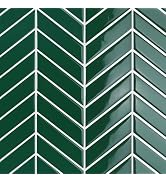 CRE8TIVE 4 Sheets Forest Green Tile Peel and Stick Backsplash for Kitchen Bathroom Waterproof Adh...
