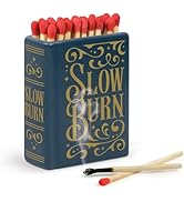Genuine Fred Slow Burn Match Holder and Striker, Book-Inspired Ceramic Match Strike, Holds 3 Inch...