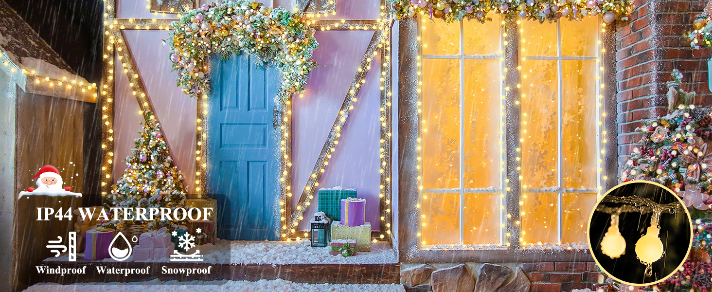 globe string lights outdoor waterproof