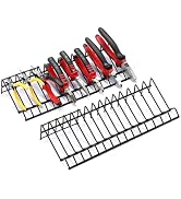 Wevdn 2 PCS Plier Organizer Drawer Storage Rack for 30 Pliers, Metal Plier Wrench Cutter Organize...