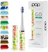 Pop Sonic Electric Toothbrush (Green Bubble) - Travel Toothbrushes w/AAA Battery | Kids Electric ...