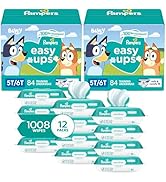 Pampers Easy Ups Pull On Training Underwear Boys, 5T-6T, 2 Month Supply (2 x 84 Count) with Sensi...