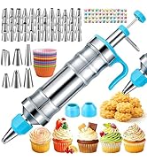 Suuker Dessert Decorating Syringe Set, Frosting Piping Kit Stainless Steels Cake Decorating Tools...