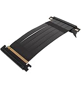 PCIE 4.0 x16 Riser Cable, Flexible and Efficient, Anti Interference, Compatible with RTX 40 Serie...