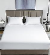 David's Home Summer Cooling Fitted Sheet King Size, 100% Rayon Derived from Bamboo, 16" Deep Pock...