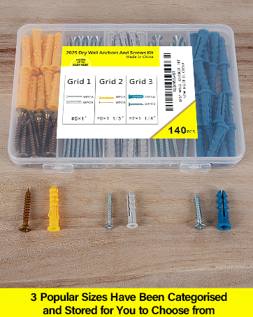 Dry Wall Anchors And Screws Kit