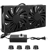 SUOHUI Computer Cooling Fan with 100V - 240V AC Power,Used for DIY Audio Video Network Cabinet Se...