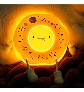 ULIKTO Cute Donut Lamp Adorable Silicone Nursery LED Night Light Portable Light Up Dimmable Xmas ...