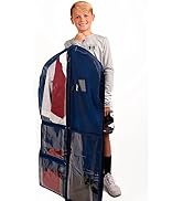 40 inch blue sports dance cheer garment bags for hanging clothes travel suit bag travel