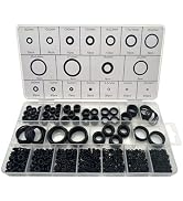 Haespot O Ring Assortment Kit 1100PCS, Nitrile Rubber, Black, 18 Sizes, Versatile Sealing Washers...