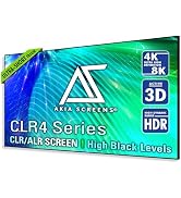 Akia Screens ALR Projector Screen 115 inch 16:9 4K UST Ultra Short Throw Projection, High Black L...