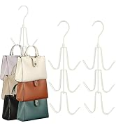 TOPIA HANGER Purse Hanger Organizer for Closet, 2-Pack Handbag Organizer Hanger, 360°Swivel Metal...