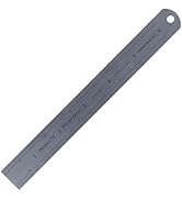 PEC Tools 6" x150mm Steel Ruler, Satin Chrome Finish, Inch/Metric Graduated 16ths/32nds/64ths; 10...