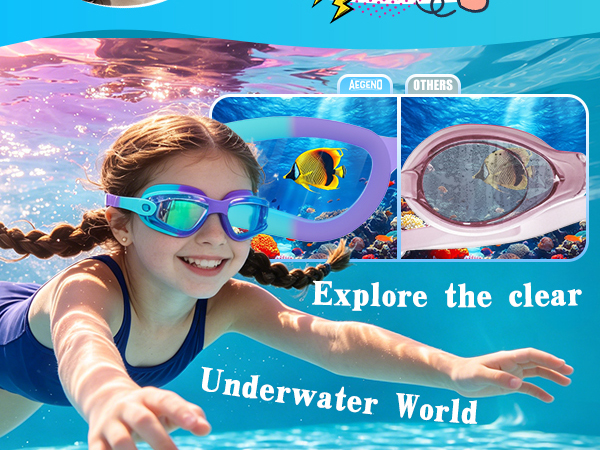 Kids Swim Goggles 2-Pack
