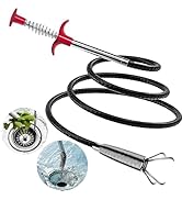 Drain Snake 116 Inch Flexible Claw Grabber Tool with 4 Claws Bendable Hose - Flexible Grabber Cla...