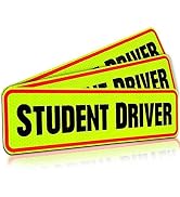 Student Driver Car Magnet (Pack 3) New Driver Magnet for Car Better Than A Decal | Automotive Sig...