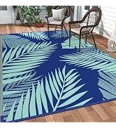 GENIMO Outdoor Rug 6' x 9' Waterproof for Patios Clearance, Reversible Outdoor Plastic Straw Camp...