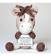 Horse Gifts, Crochet Positive Support – Handmade Emotional Cheer Support Funny Horse Gifts for Fr...