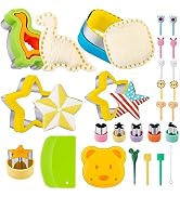 Sandwich Cutter for Kids 26 Pcs, Nifogo Star Cookie Cutters and Sealer Set, Bread Biscuit Vegetab...