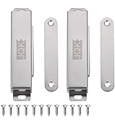 JQK Magnetic Door Catch, Heavy Duty Magnet Latch Cabinet Catches for Cabinets Shutter Closet Furn...