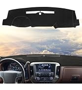 Dash Cover Fit for 2014-2018 Chevy Chevrolet Silverado/GMC Sierra 1500, 2019 Silverado 1500LD LT ...