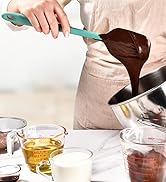14in Extra Large Silicone Spatula: U-Taste 600ºF Heat Resistant Flexible Silicon Mixing Stirring ...