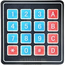 4x4 Soft Matrix Keypad