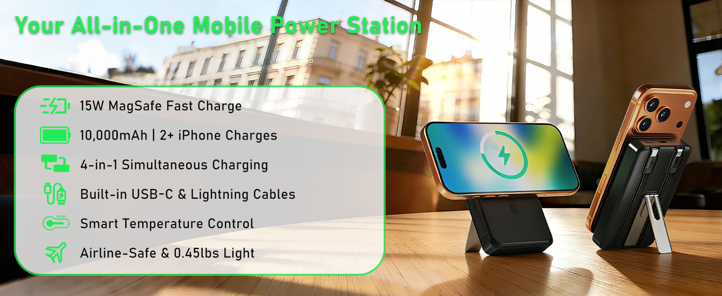 portable charger power bank magsafe charger wireless charger battery charger