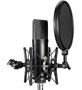 ALABS AC88 XLR Podcast Microphone - Professional Condenser Studio Mic with 25mm Large Diaphragm, ...