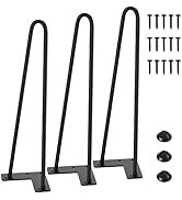 SMARTSTANDARD 14 Inch Heavy Duty Hairpin Furniture Legs, Metal Home DIY Projects for Nightstand, ...