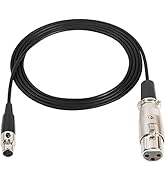 SinLoon Mini -XLR to XLR Microphone Cable, 5 FT Mini XLR 3-pin Female to XLR 3-pin Female Cable, ...