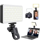 novzzovaz 91 LED Selfie Light with Clip Rechargeable Fill Video Light, Adjusted Warm/White Light,...