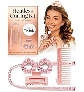 Lily England Heatless Hair Curlers to Sleep In - No Heat Curling Gift Set Includes Satin Headband...