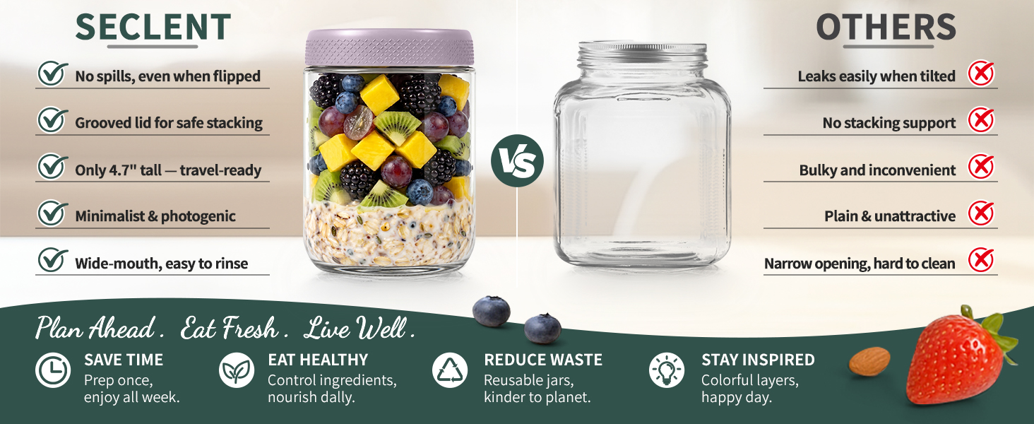 mason jars for overnight oats