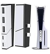 Tendak 5 Port USB Hub for PS5 Slim, High-Speed USB Extender for PS5 Slim Accessories, Charger Ada...