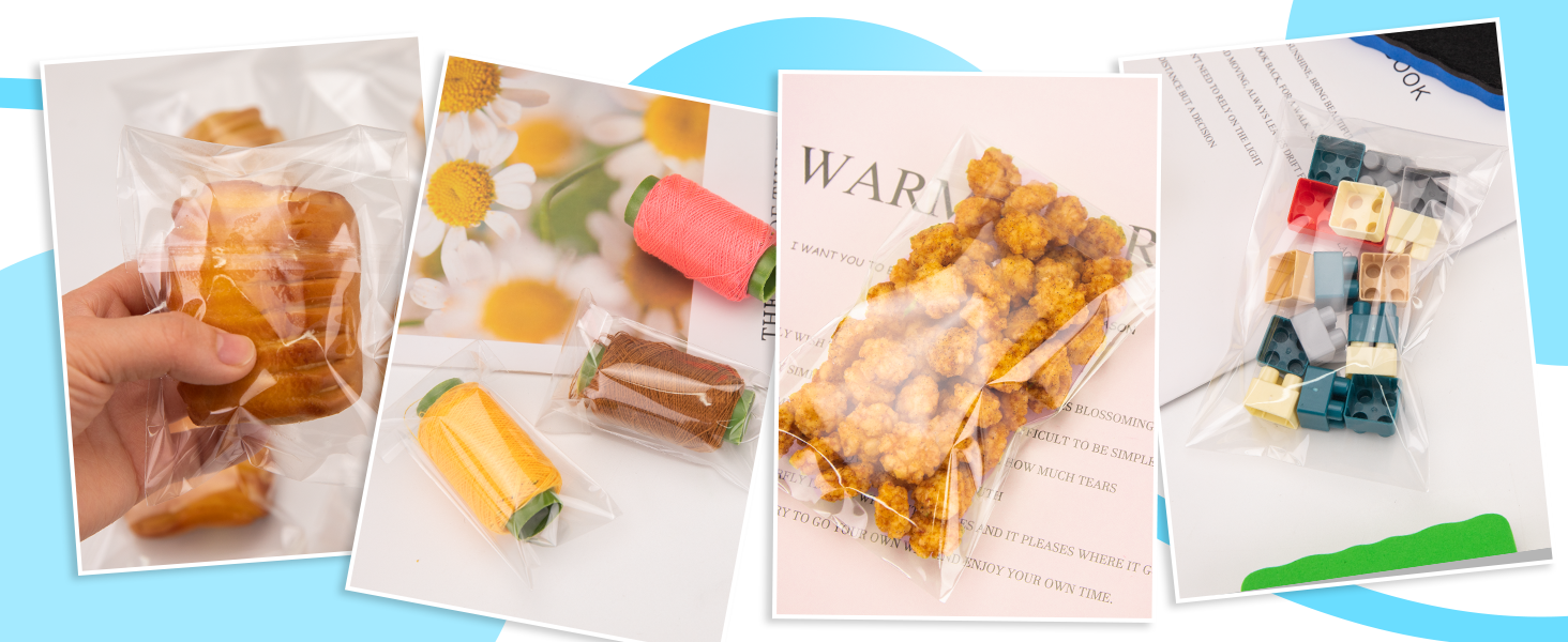 Aubeco Self Sealing Cellophane Bags