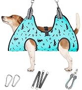ATESON Dog Grooming Hammock - Pet Harness for Grooming, Dog Sling for Nail Clipping, Dog Hanging ...