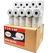 (50 Rolls) 2 1/4 x 85 Thermal Paper Receipt Rolls 2.25 x 85 ft, 55 GSM Premium Quality German Pap...